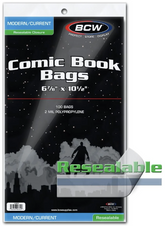 Modern / Current Comic Book Resealable Bags (100pk)